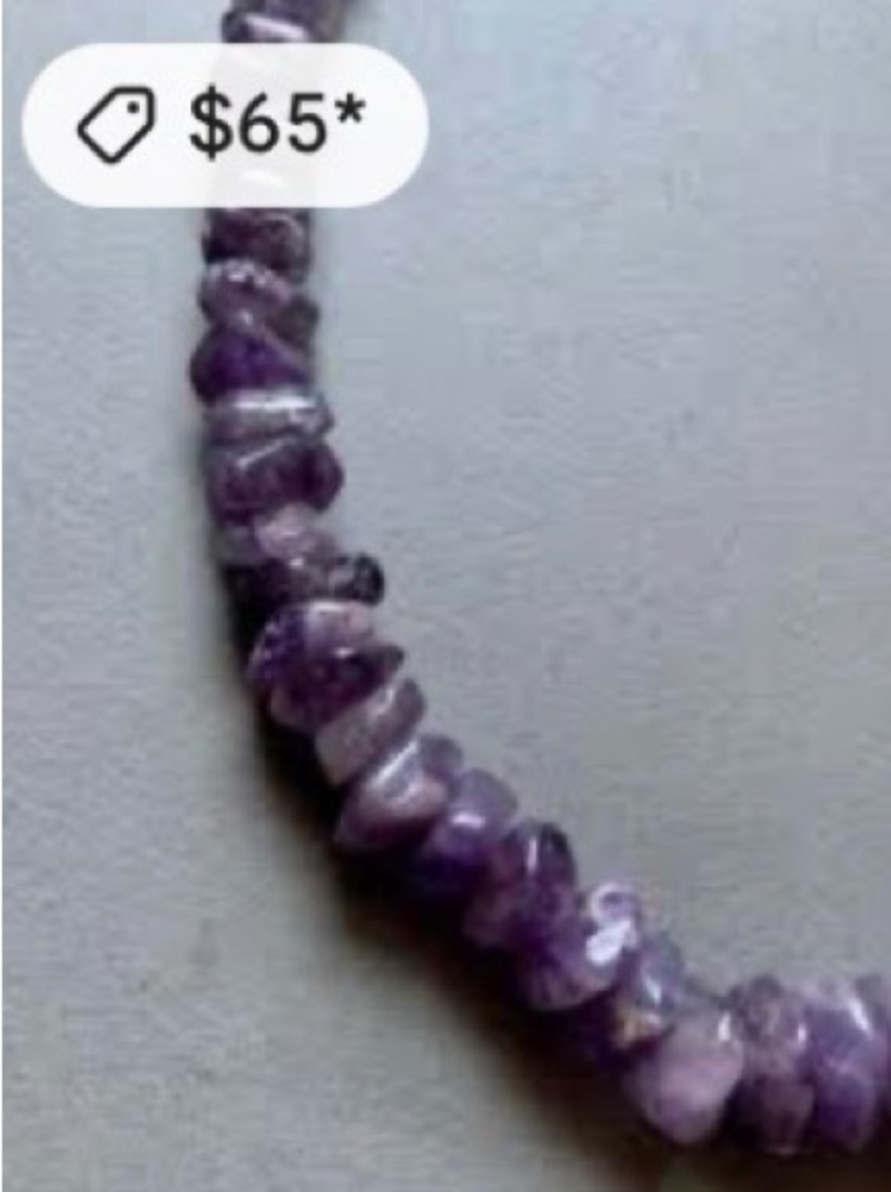 Amethyst Choker Necklace with Matching Earrings - Picture 4 of 12